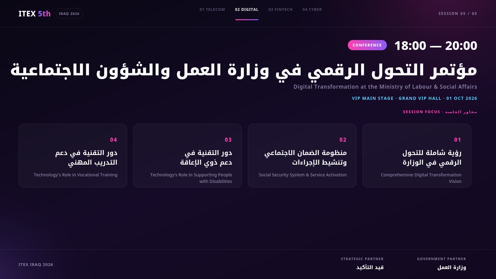 Digital Transformation in the Ministry of Labour and Social Affairs